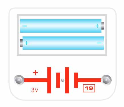 Spektro Batterijhouder Rood B1-19R 3V