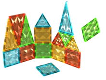 GEOMAG Magnetic Tiles Gems 16-delig